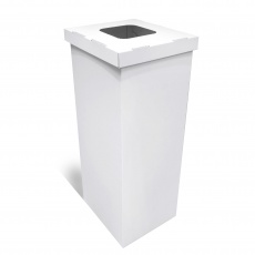 Poubelle en carton blanc 60/70L BIKOM Poubelle et corbeille en carton