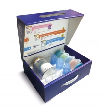 Coffret en carton de présentation produit BIKOM Valisette et pochette en carton ou PVC