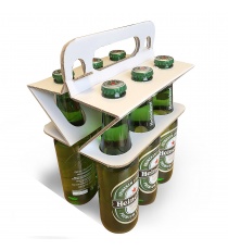 Porte bouteille en carton éco  Porte bouteille et lunch box
