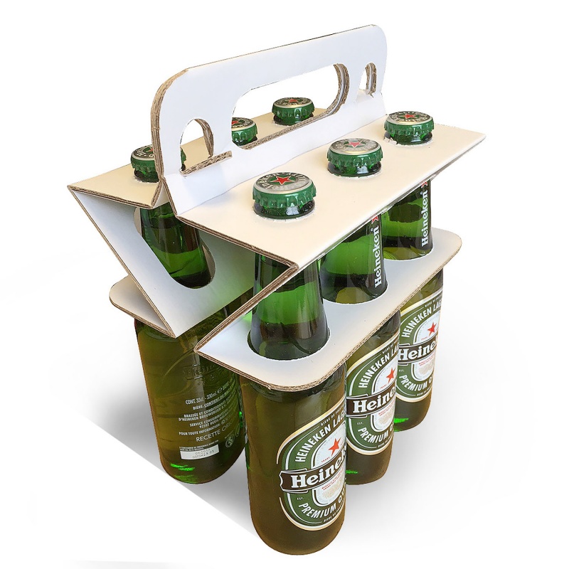 Porte bouteille en carton éco  Porte bouteille et lunch box