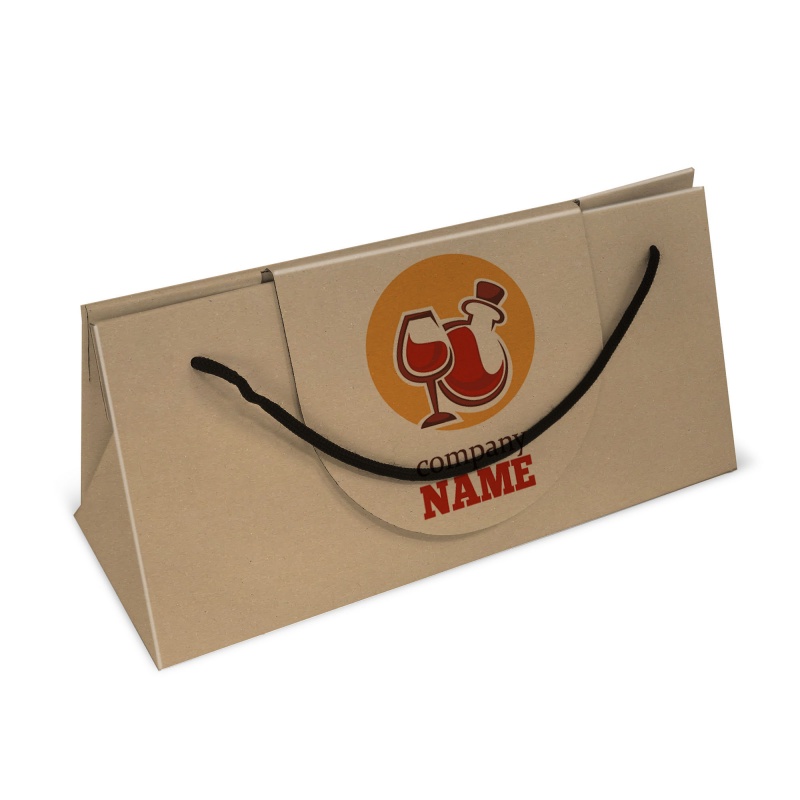 BIKOM Sac porte bouteille en carton