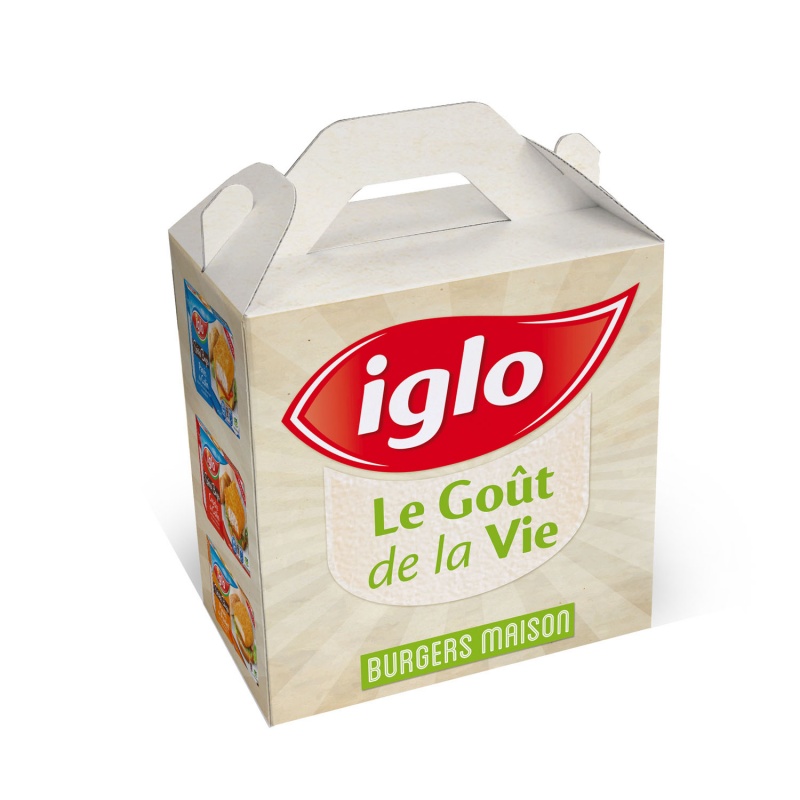 Lunch box en carton rigide BIKOM Porte bouteille et lunch box
