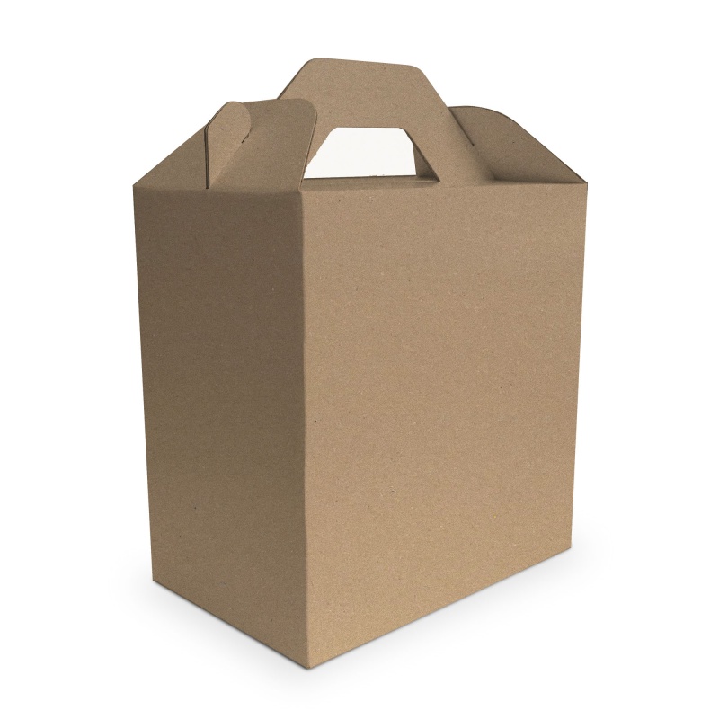 lunch box en carton blanc BIKOM Porte bouteille et lunch box