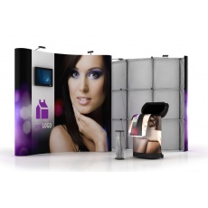 BIKOM Stand Parapluie 3X3 Courbe