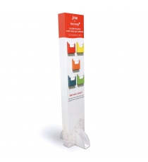 Totem rectangle porte flyer en carton BIKOM Totem carton rectangulaire