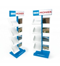 Meuble PLV en métal pour tuile BIKOM Présentoir PLV métal