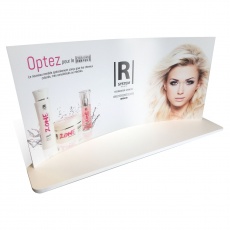 PLV cosmétique pour shampoing BIKOM PLV cosmétique