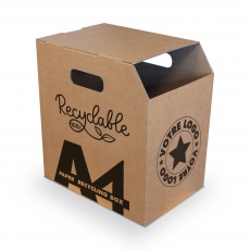 Poubelle carton pour feuille A4 BIKOM Poubelle et corbeille en carton