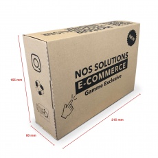 Boite E-commerce 215 x 155 x 80 BIKOM Emballage carton e-commerce