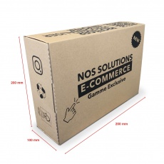 Boite E-commerce 250 x 200 x 100 mm BIKOM Carton personnalisé