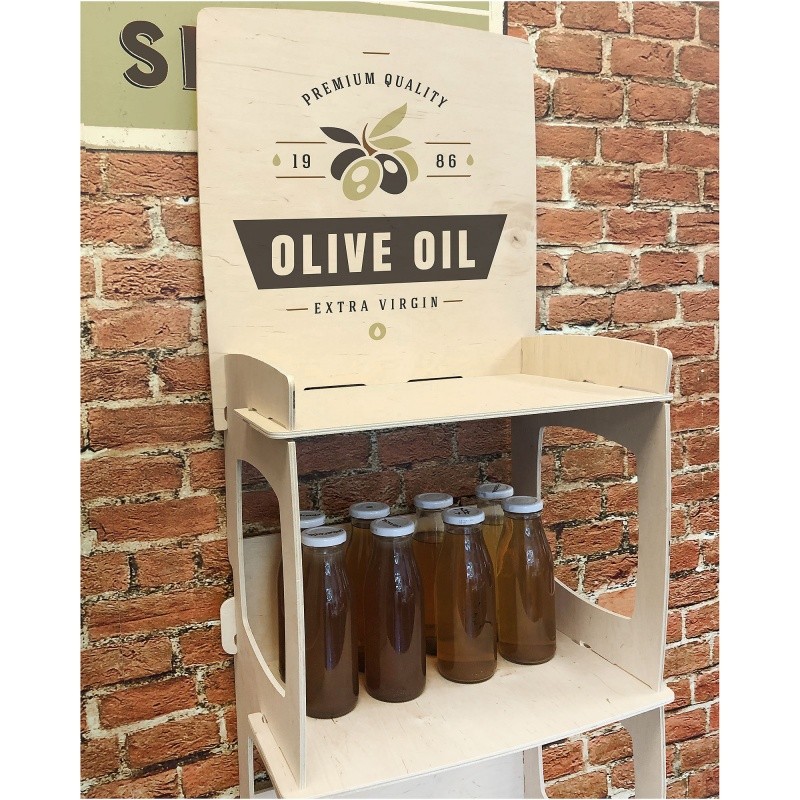 PLV présentoir boisPLV en bois "Rio" personnalisable PLV et présentoir en bois PLV et présentoir en bois