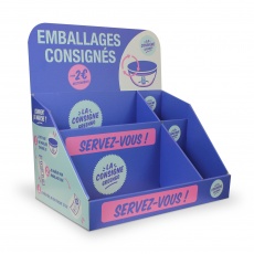 PLV carton pour comptoir