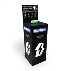 fabricant_plv_Podium en carton avec plateau magnétique
