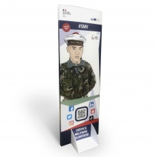 Totem biscotte BIKOM Totem carton rectangulaire