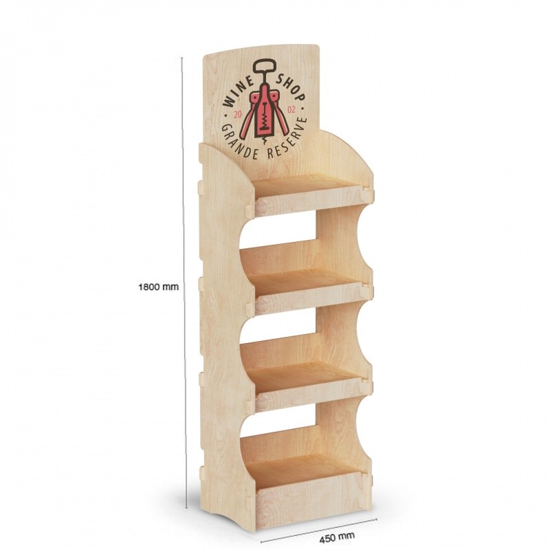 PLV présentoir boisPLV en bois "Aktive" personnalisable PLV et présentoir en bois PLV et présentoir en bois