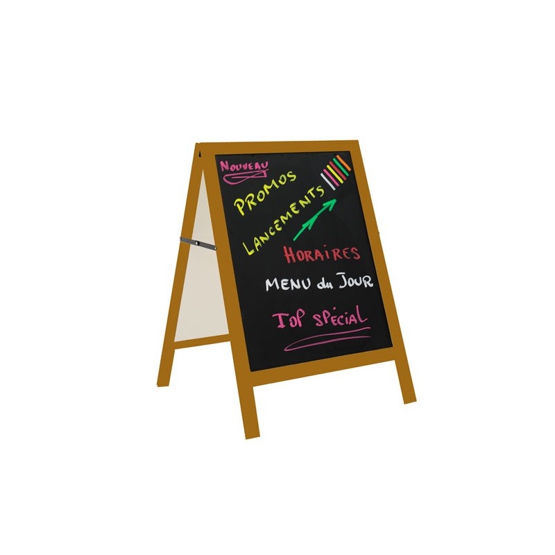 Chevalet ardoise BIKOM Chevalet de trottoir, porte affiche, cadre