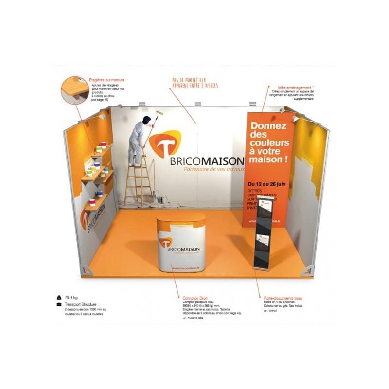BIKOM Stand 12m2 modulaire