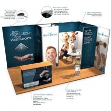 BIKOM Stand 15 m² modulaire