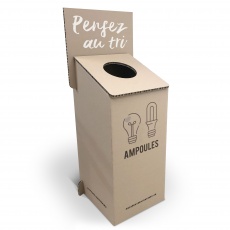 Bac de tri 220L en carton BIKOM Poubelle et corbeille en carton