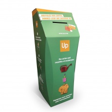 Poubelle tri-sélectif personnalisée BIKOM Poubelle et corbeille en carton