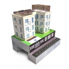 Maquette architecte en carton BIKOM Autres produits de PLV