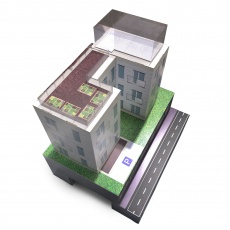 Maquette architecte en carton
