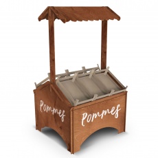 Présentoir en bois kiosque pour légumes et fruits BIKOM Autres produits de PLV