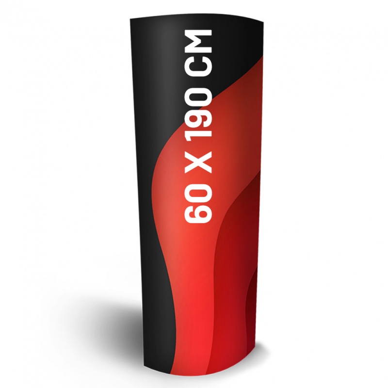 BIKOM Totem en carton elliptique 60x190 cm
