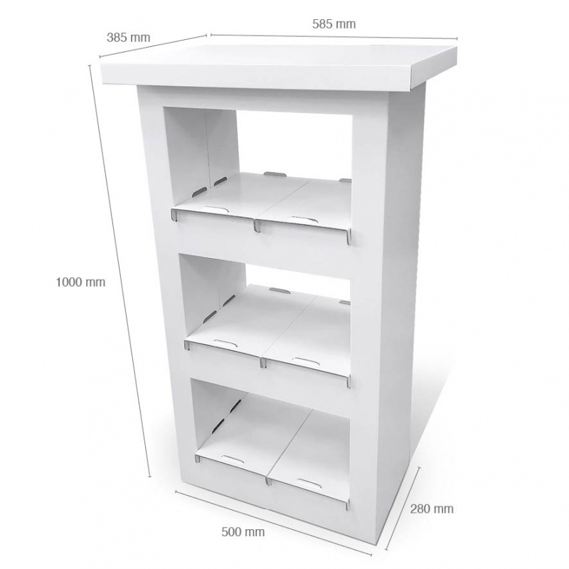 fabricant_plv_Comptoir étagère en carton