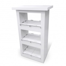Comptoir étagère en carton