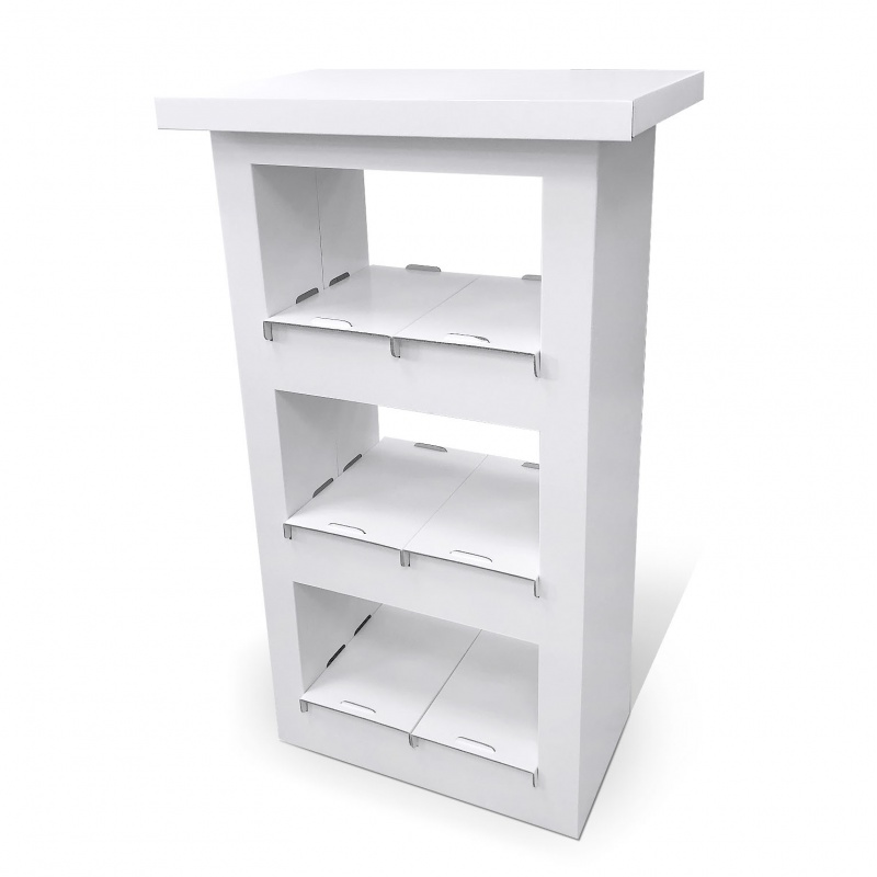 fabricant_plv_Comptoir étagère en carton
