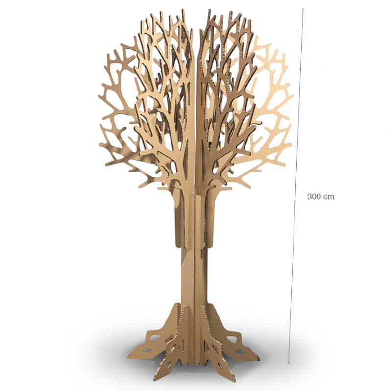 BIKOM Arbre géant en carton recyclé | 338 cm de haut