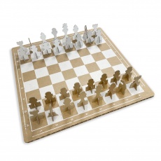 Jeux d'échecs en carton 100% recyclable BIKOM Textiles publicitaires et goodies écologiques