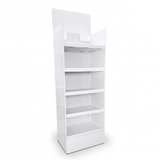 Box 1/4 palette 5 étagères Blanc