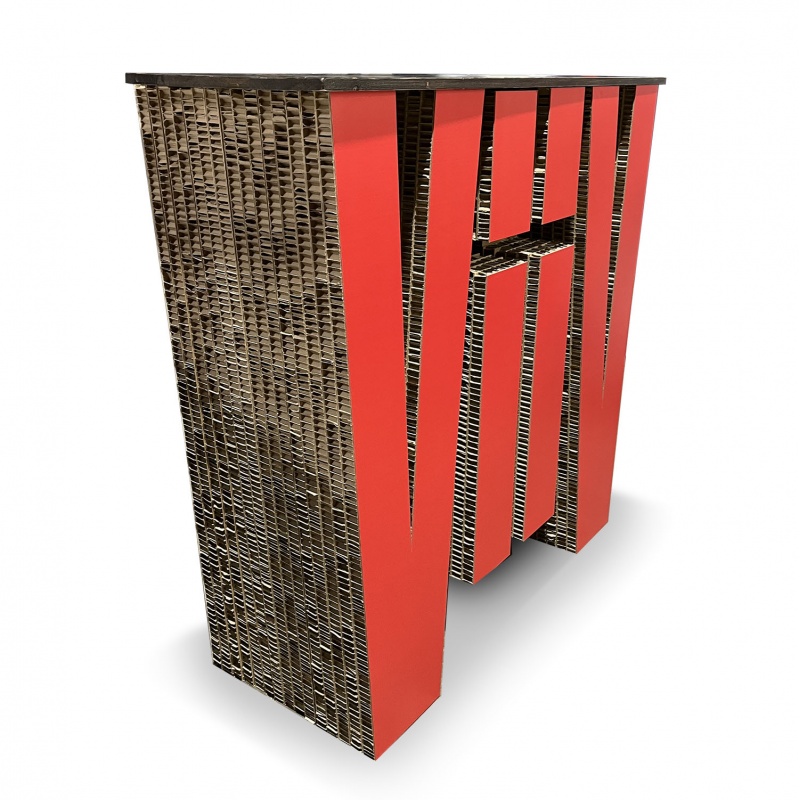 mobilier-en-carton-Lettre et logo en carton géant