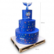 Gateau géant en carton