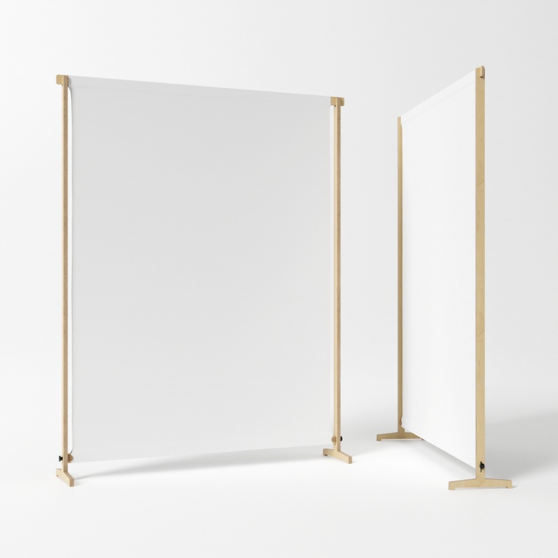 mobilier-en-carton-Photocall structure Bois