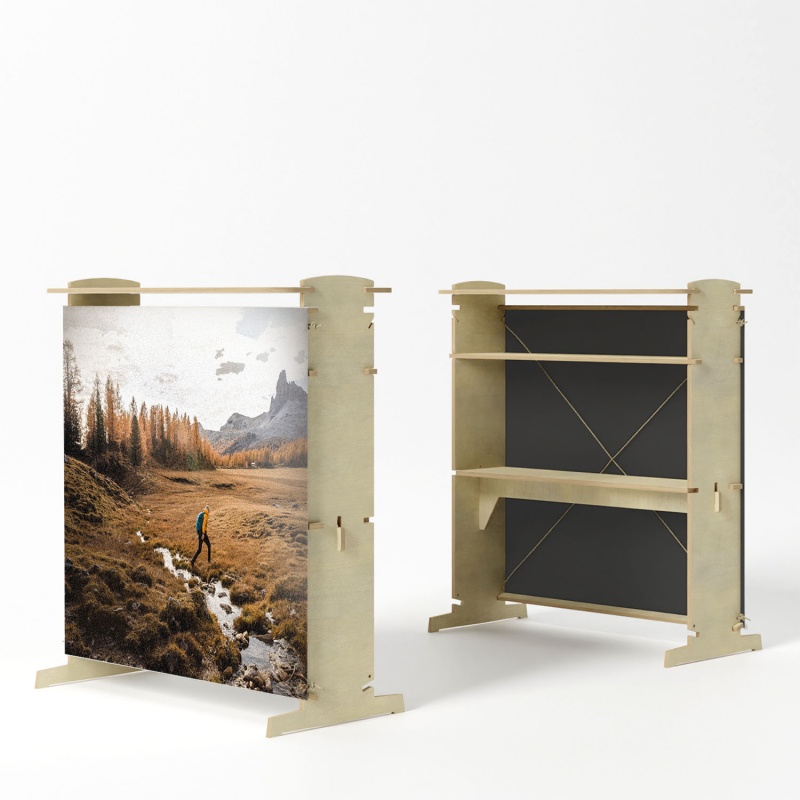 mobilier-en-carton-Comptoir en BOIS