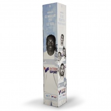 BIKOM Totem carton triangle slim 38 x 180 cm