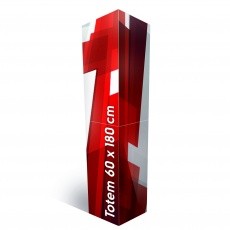 Totem carton triangle 60 x 180 cm