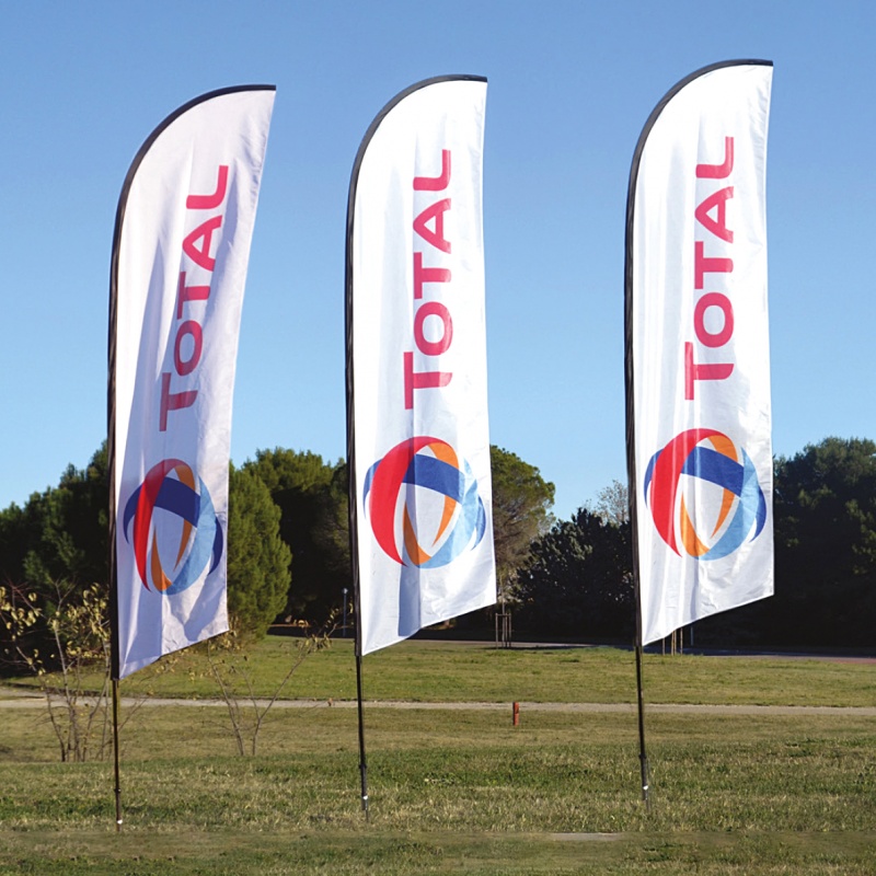 BIKOM Kit Drapeau 4 tailles au choix