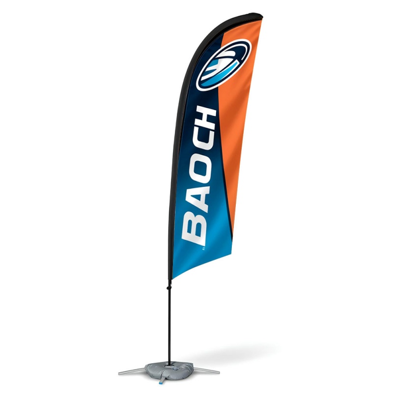 BIKOM Kit Drapeau 4 tailles au choix