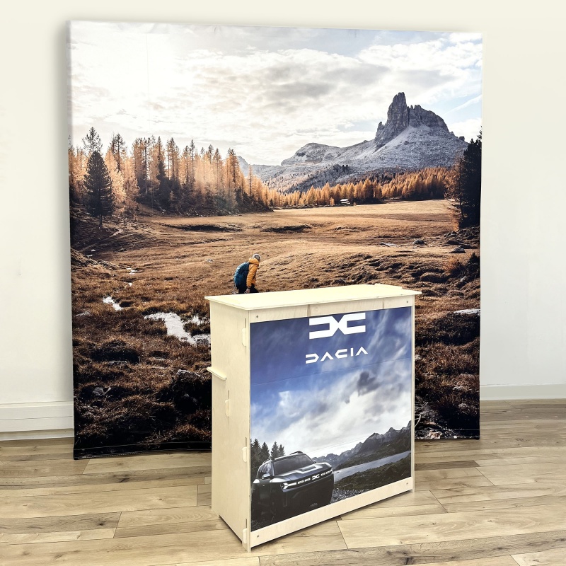 mobilier-en-carton-Comptoir en Bois OTAWA