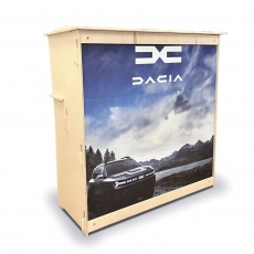 mobilier-en-carton-Comptoir en Bois OTAWA