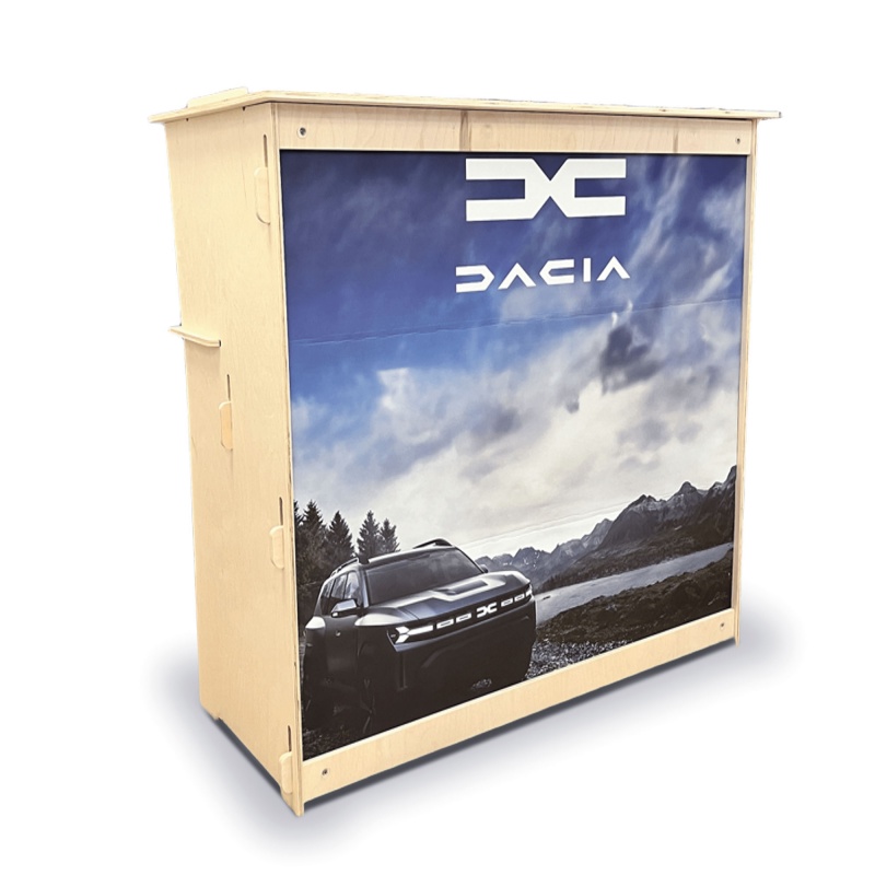 mobilier-en-carton-Comptoir en Bois OTAWA