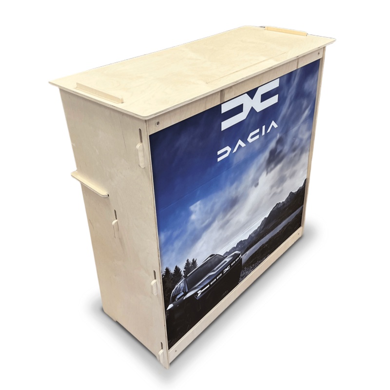 mobilier-en-carton-Comptoir en Bois OTAWA