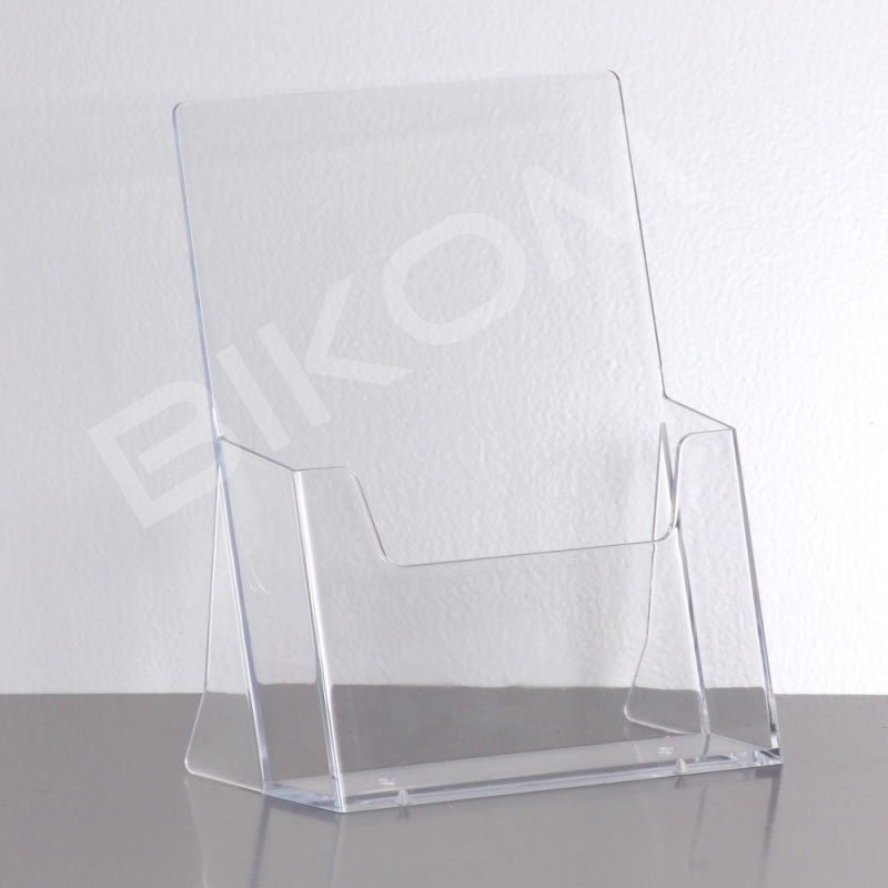 Porte-brochures A5 en plexi BIKOM Présentoir en métal ou plexiglass