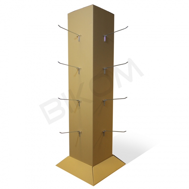 Tour / support produits en carton personnalisable  Divers produits PLV