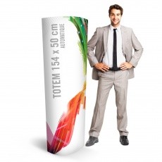 Totem automatique 50 x 154 cm  Totem carton automatique