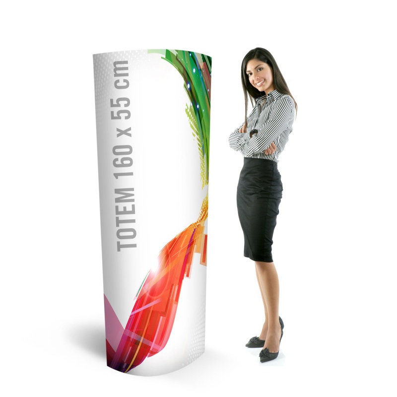 BIKOM Totem en carton publicitaire 160 x 55 cm